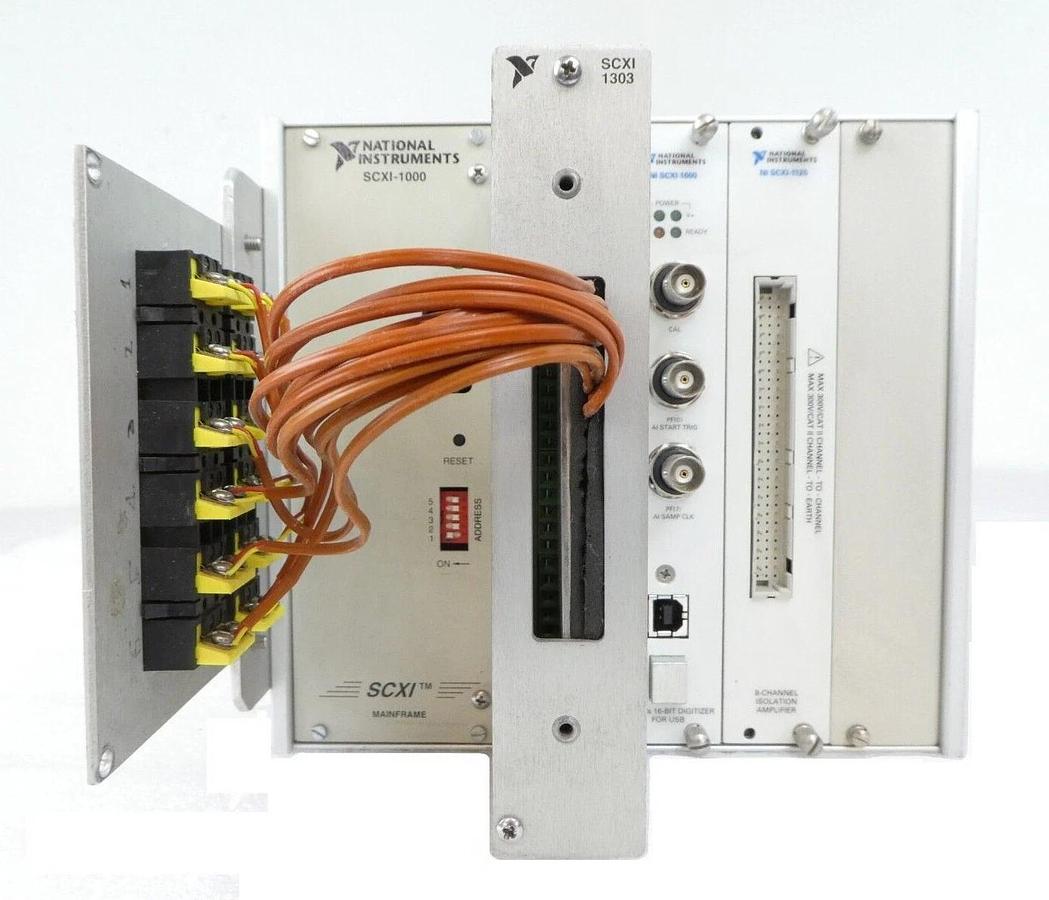 Used National Instruments SCXI-1000 Signal Conditioning Module SCXI-1600 SCXI-1125