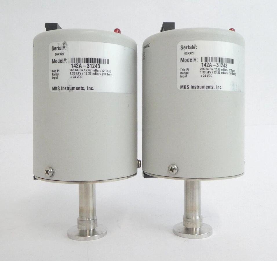 Used MKS Instruments 142A-3124 Vacuum Switch Type 142 Reseller Lot of 6 Working
