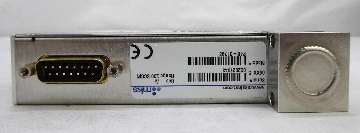 Used MKS Instruments P4B-31793 Mass Flow Controller MFC Ar Lot of 2 Working