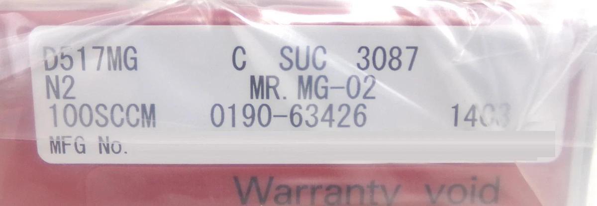 Horiba STEC D517MG Mass Flow Controller MFC CRITERION D500 AMAT 0190-63426 New