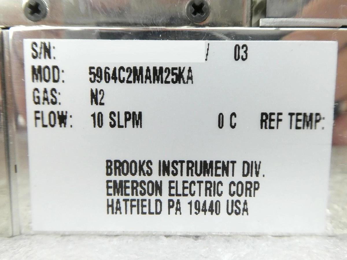 Used Brooks 5964C2MAM25KA Mass Flow Controller MFC Novellus 22-10527-00 Working Spare