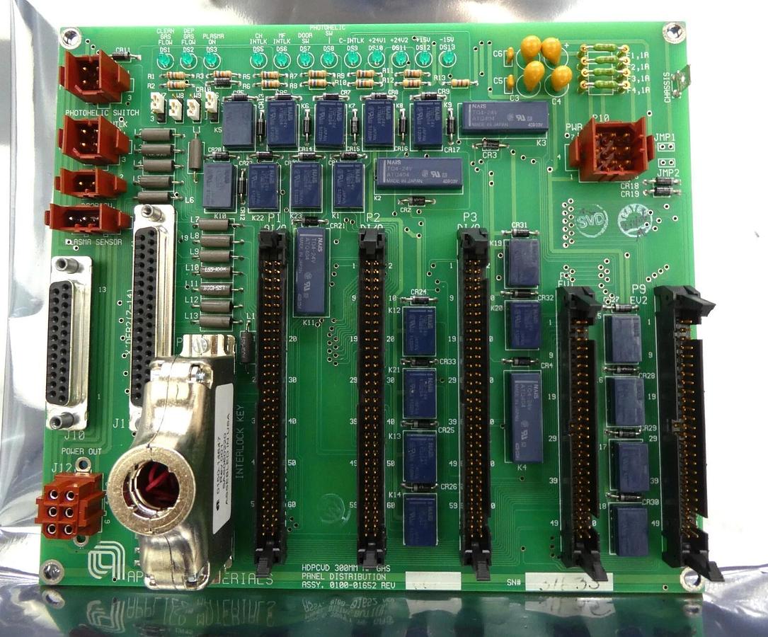 Used AMAT Applied Materials 0100-01652 HDPCVD 300MM AP Gas Panel PCB Working Spare