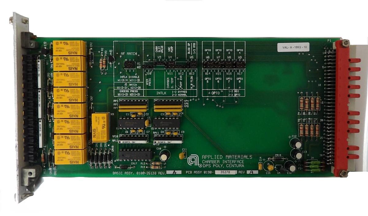 Used AMAT Applied Materials 0190-35278 Interface DPS Poly Centura PCB Working