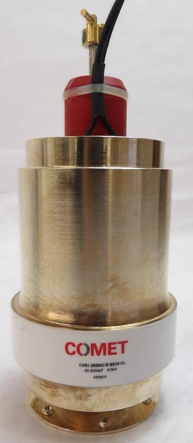 Used Comet CVMI-2000AC/5-BECA-CL Variable Vacuum Capacitor 20-2000pF 5/3kV Working