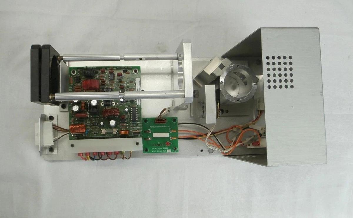 Used Rudolph Technologies A19796ART0308 UV Optics Assembly HC302-2510 A15032 Working