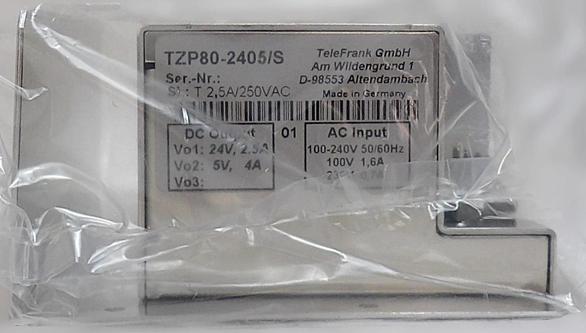 TeleFrank TZP80-2405/S AC-DC Converter TZP 80 Brooks 300mm Fixload New