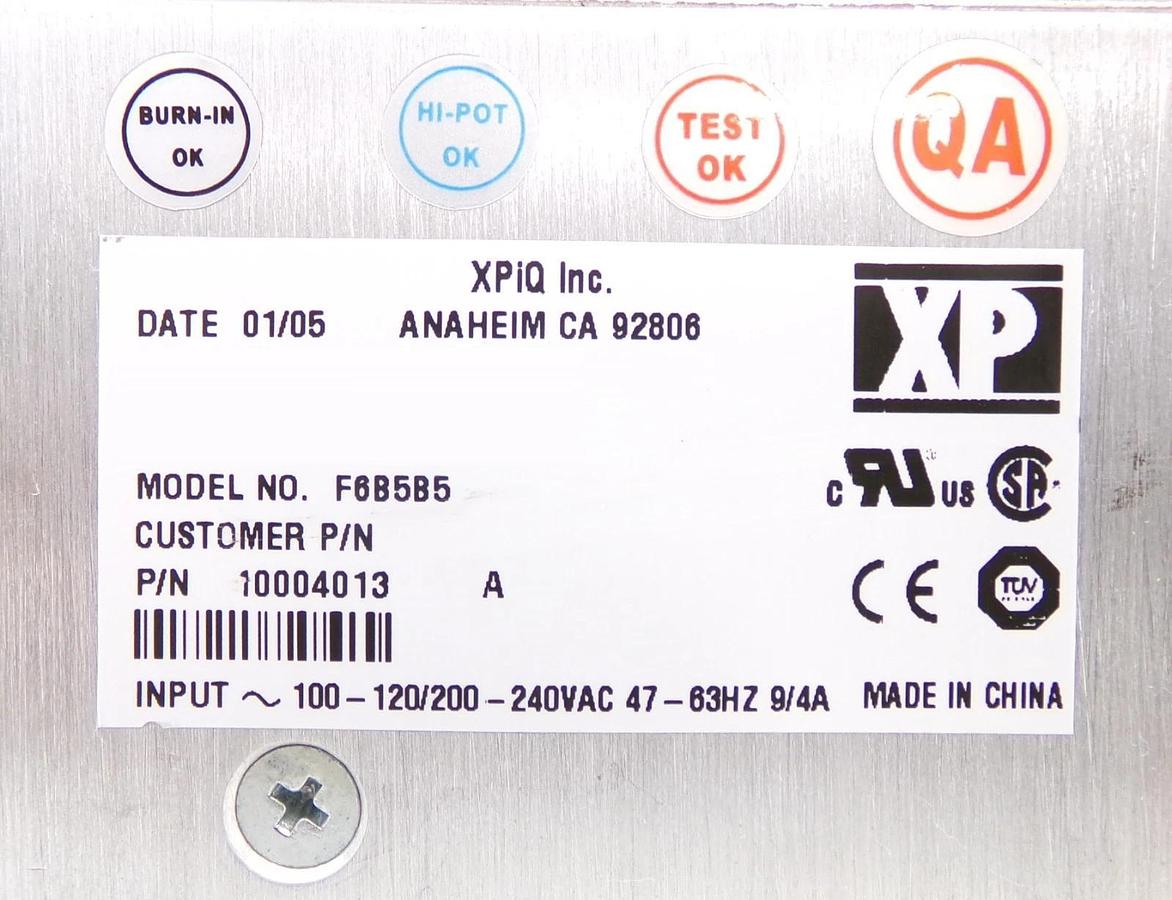 Used XP Power F6B5B5 Spectrometer Power Supply AB Sciex 10004013 Lot of 2 Working