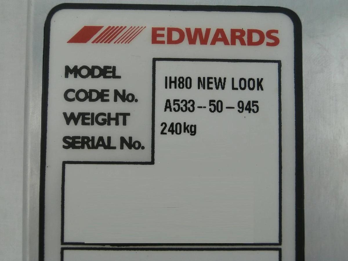 Used Edwards D37410212 iH iL Vacuum Pump Standard Control Module Working Surplus