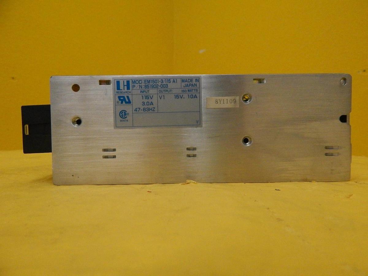 Used LH Research 851902-003 Power Supply EM1501-3/115 A1 Reseller Lot of 2 Used
