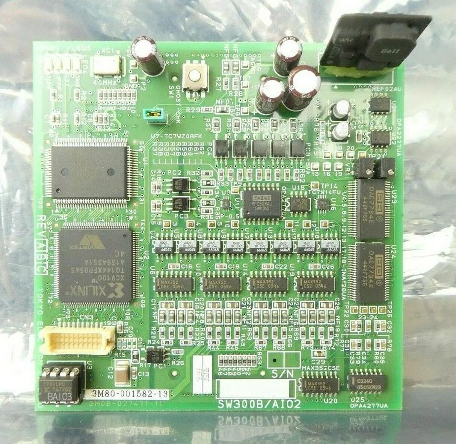 Used TEL Tokyo Electron 3M80-001582-13 Input/Output PCB SW300B/AIO2 Trias CVD Working