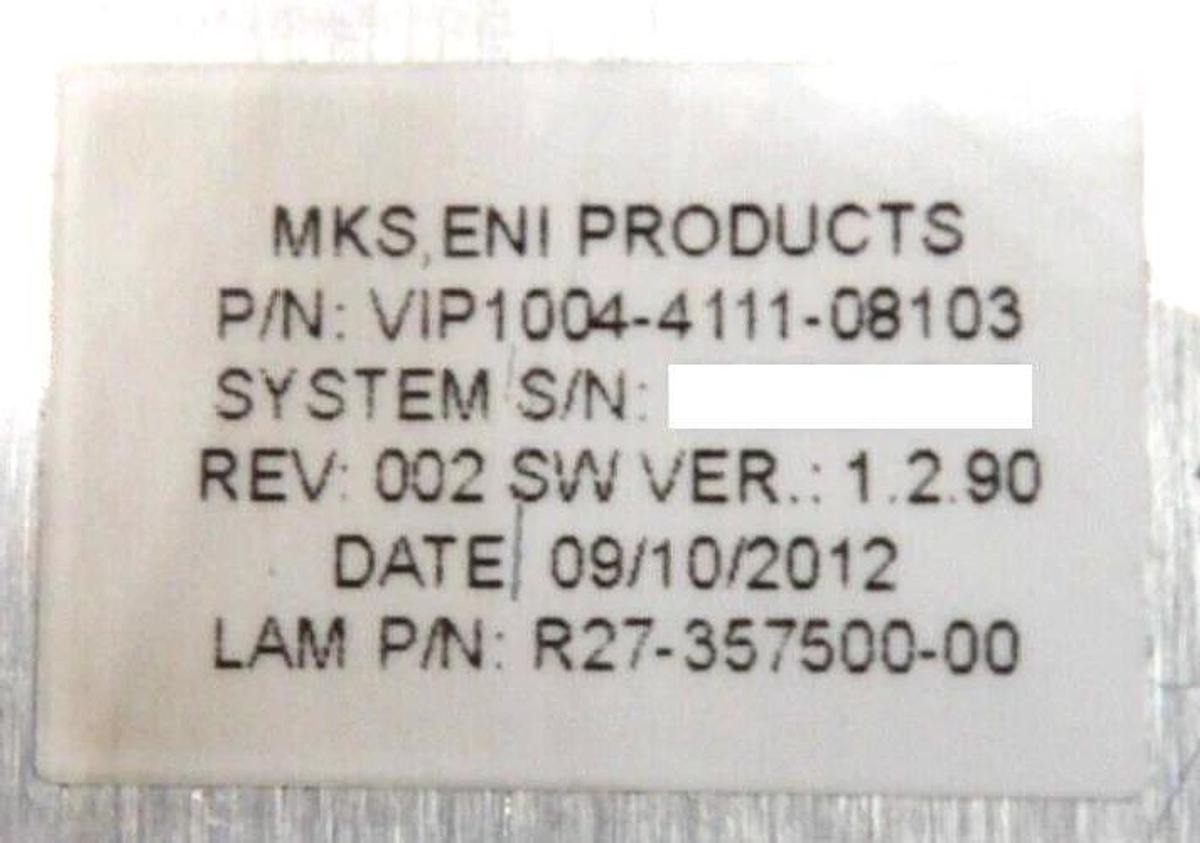 Used MKS ENI Products VIP1004-4111-08103 VI Probe Lam R27-357500-00 Untested Spare