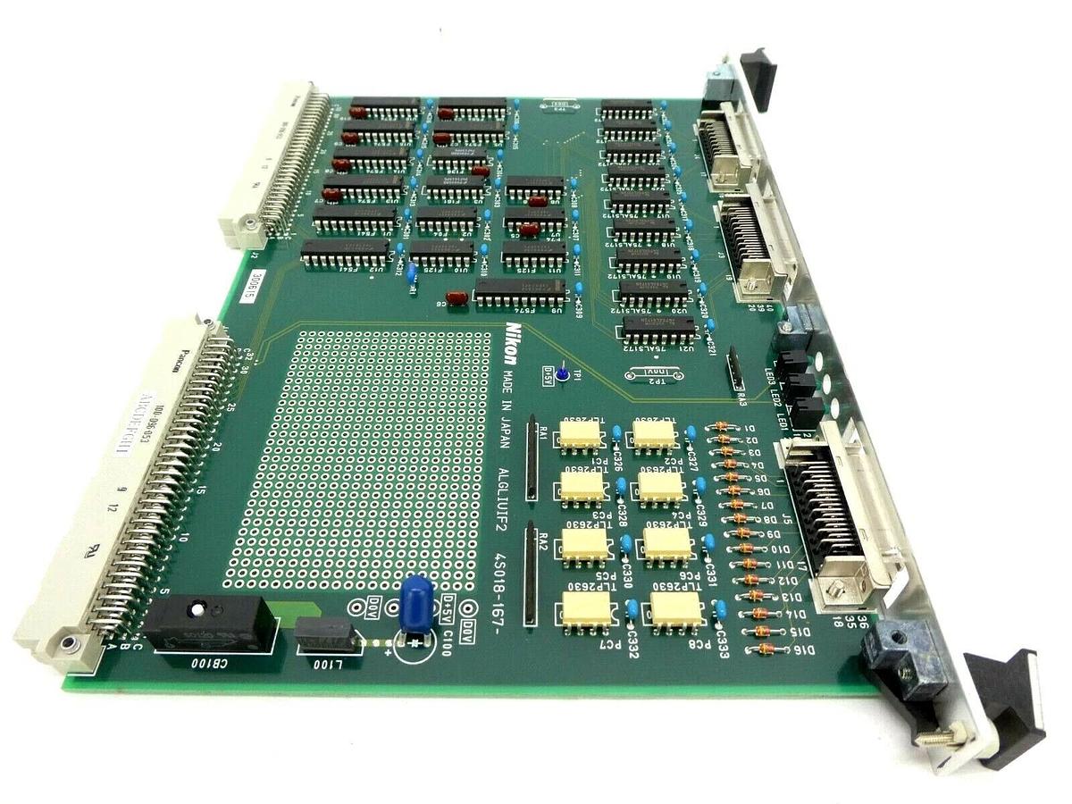 Used Nikon 4S018-167 Inferometer Relay PCB Card ALGLIUIF2 NSR Series Working Spare