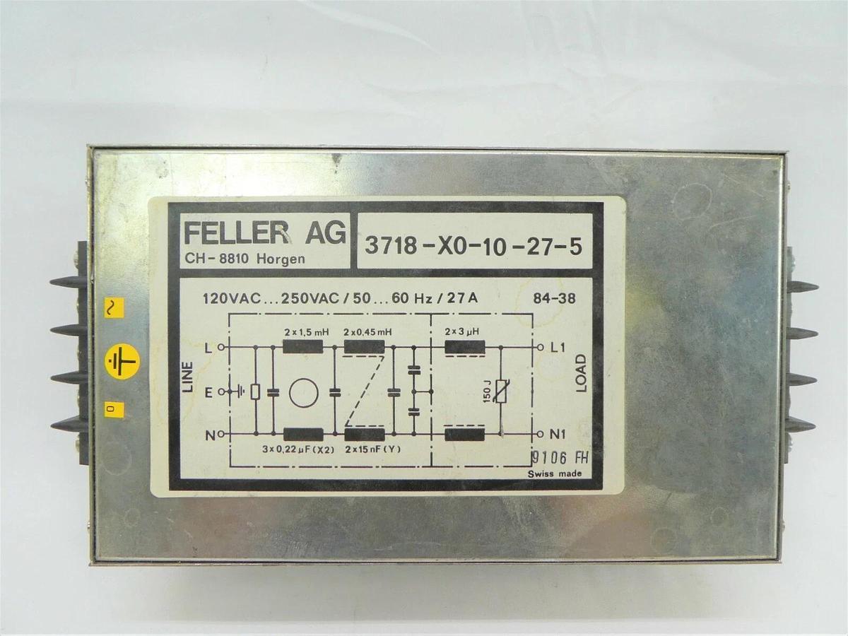 Used Feller AG 3718-X0-10-27-5 Noise Filter FEI XL 30 ESEM Working Spare
