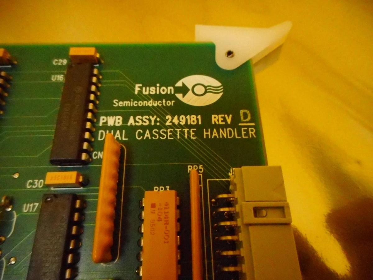 Used Fusion Semiconductor 249181 Dual Cassette Handler Card PCB Rev. D Used Working