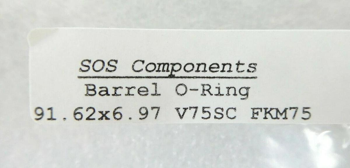 SOS Components V75SC Barrel O-Ring 791.62X6.97mm Novellus Systems Lot of 4 New