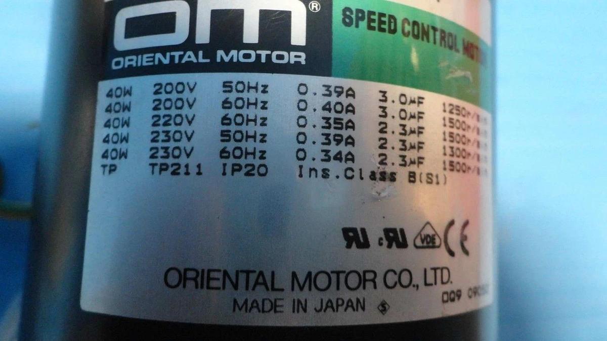 Used Oriental Motor USM540-402W Speed Control Motor Lot of 4 Used Working