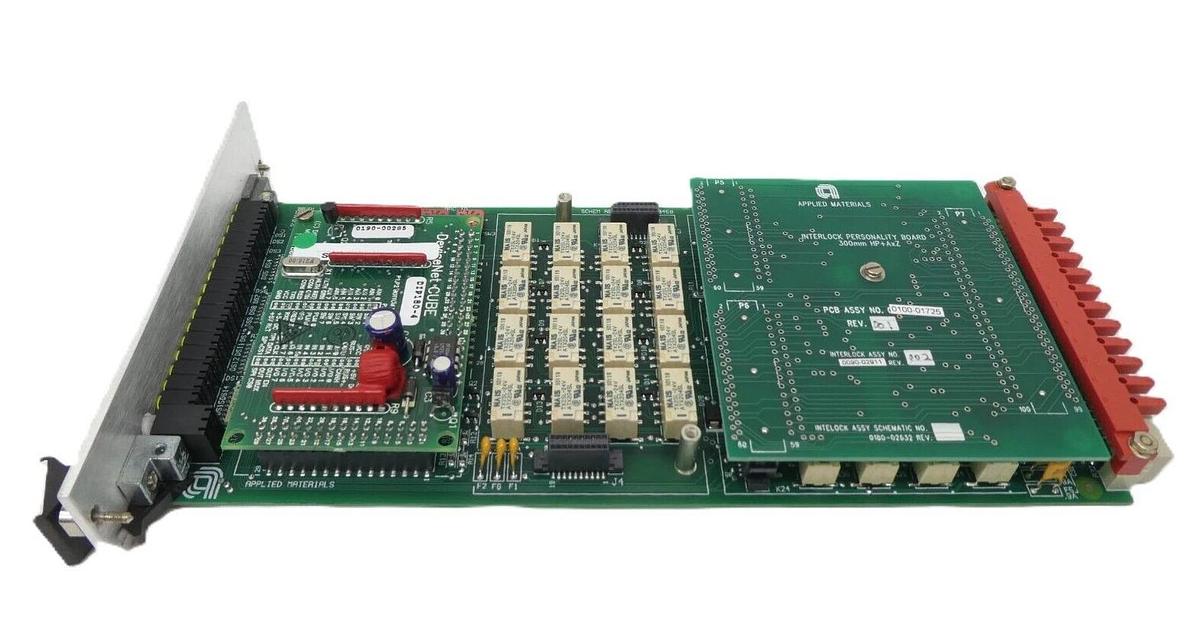 Used AMAT Applied Materials 0090-02911 HP+ AXZ Chamber Interlock PCB Card 0100-20458