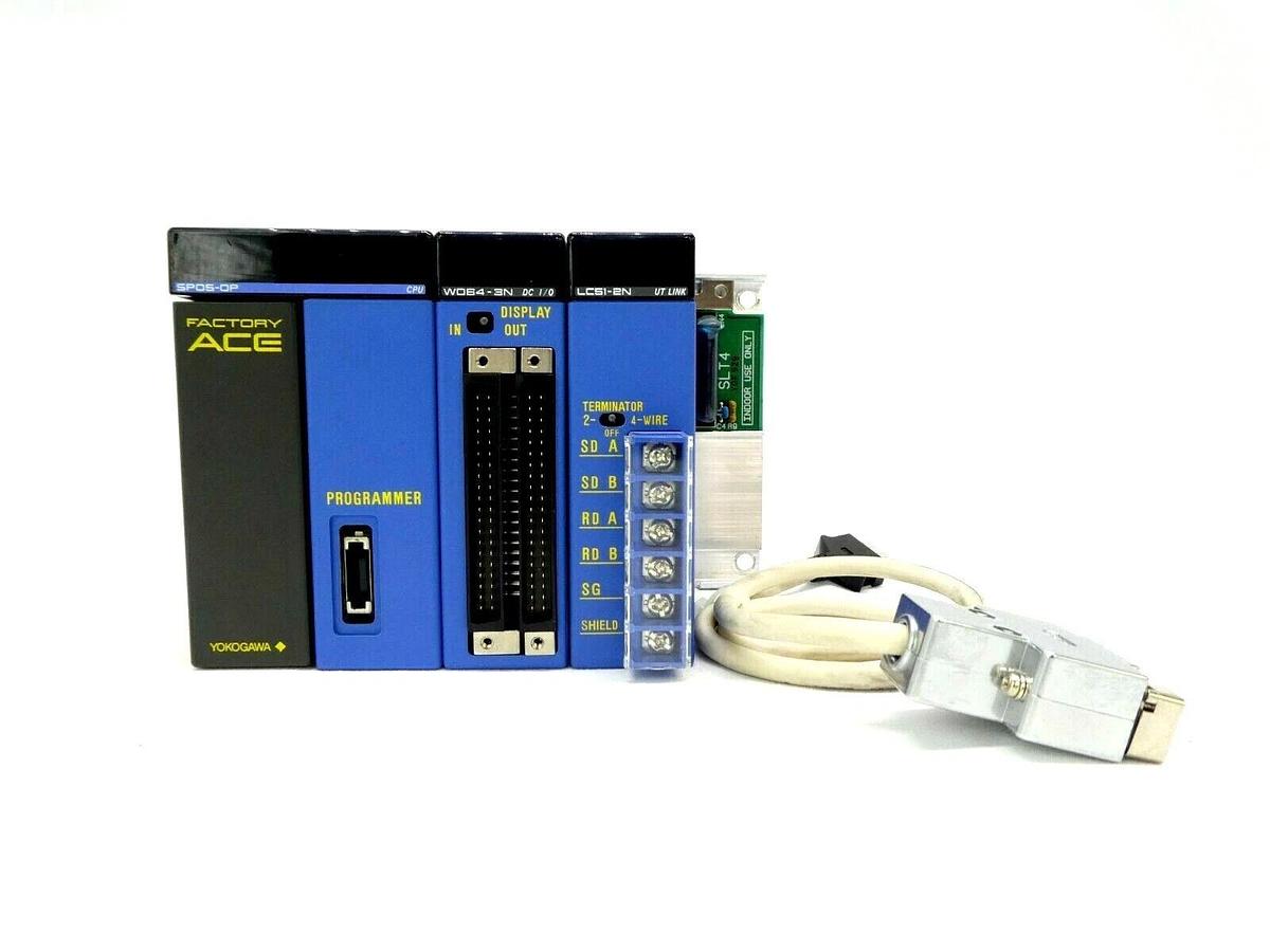 Used Yokogawa SP05-0P Programmable Logic Controller PLC Factory Ace WD64-3N LC51-2N