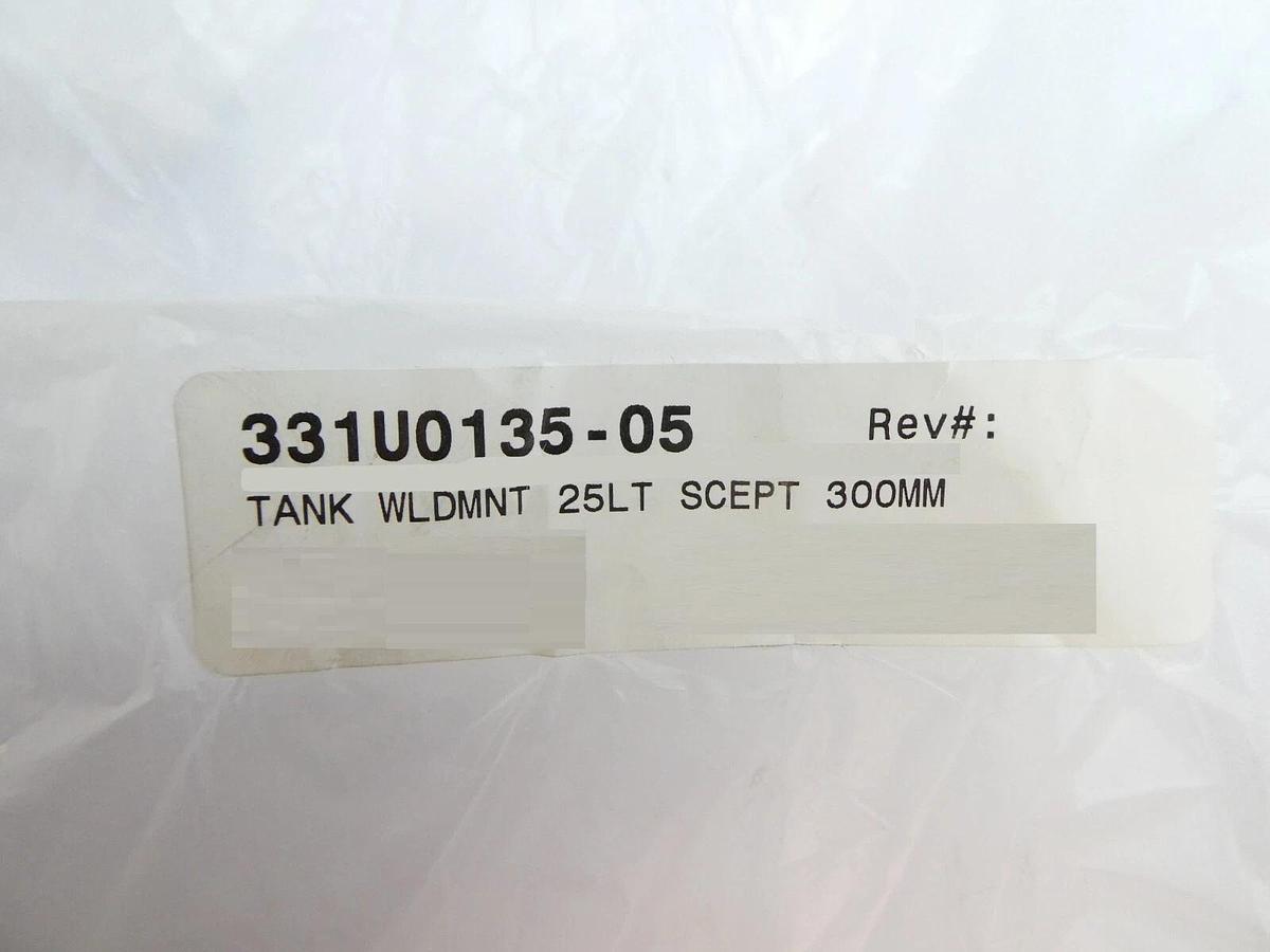 Semitool 331U0135-05 300mm Weldment Tank 25LT SCEPT New Surplus