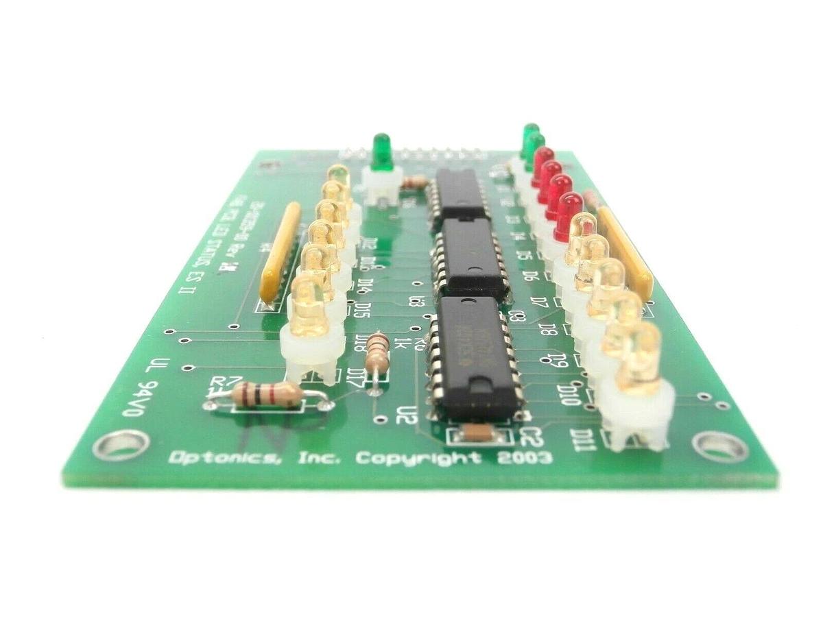 Used Optonics 20-101359-00 LED Status Board PCB ES-II Credence Systems Working Spare