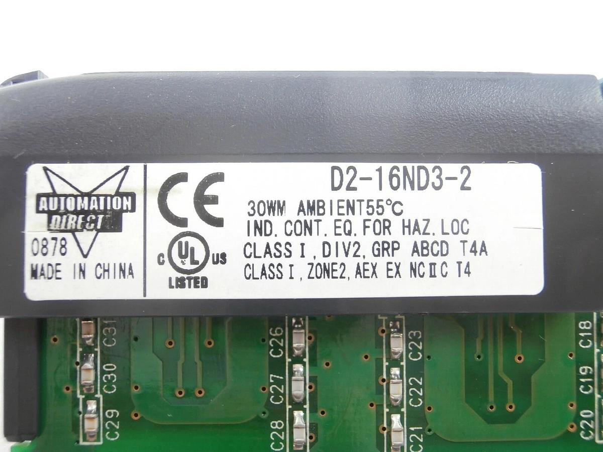 Used Automation Direct D2-09B-1 9-Slot PLC D2-250-1 DirectLOGIC 205 Koyo Working