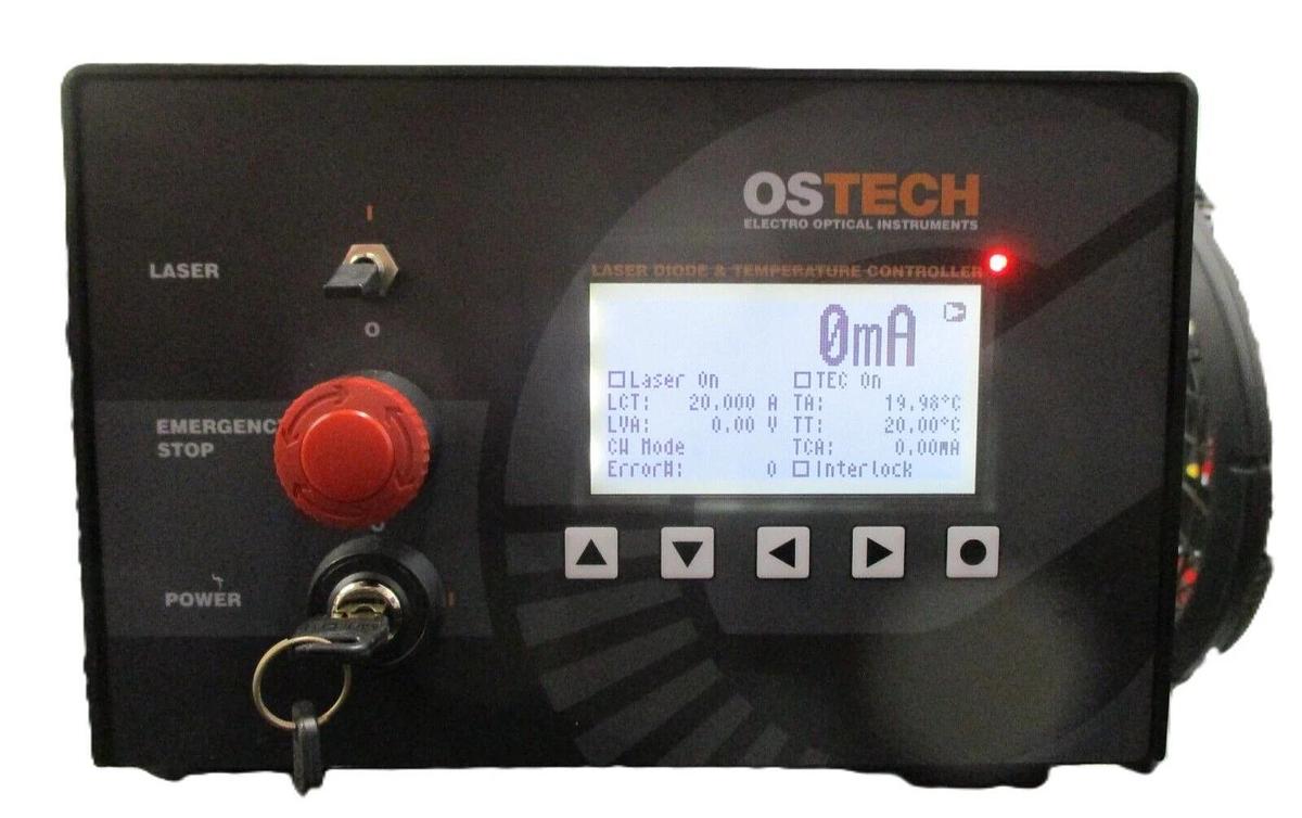 Used OSTECH ds11-t127 Series Laser Diode & Temperature Controller Working Surplus