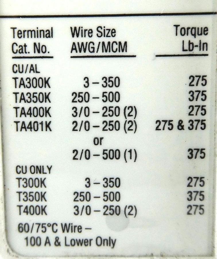Used Eaton 6642C76G21 KDB 35K 3-Pole Industrial Circuit Breaker KDB3400W Working