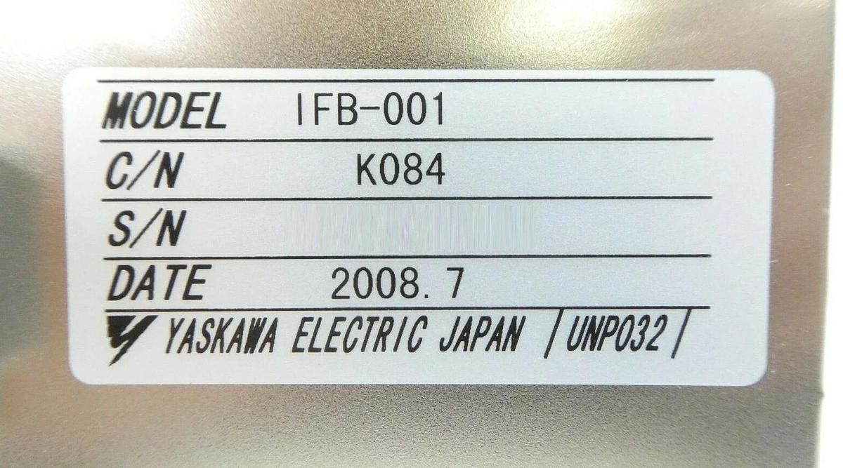 Used Yaskawa Electric IFB-001 Controller Nikon NSR FX-601F Step-and-Repeat Working