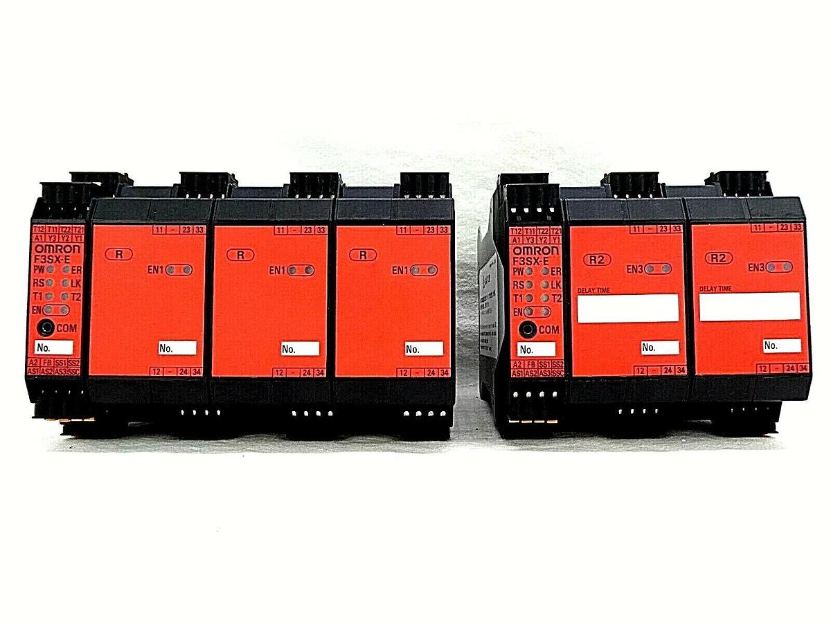 Used Omron FSX3-E Safety Controller FSX3-E-RRR FSX3-E-R2R2 Lot of 2 TEL Trias Working