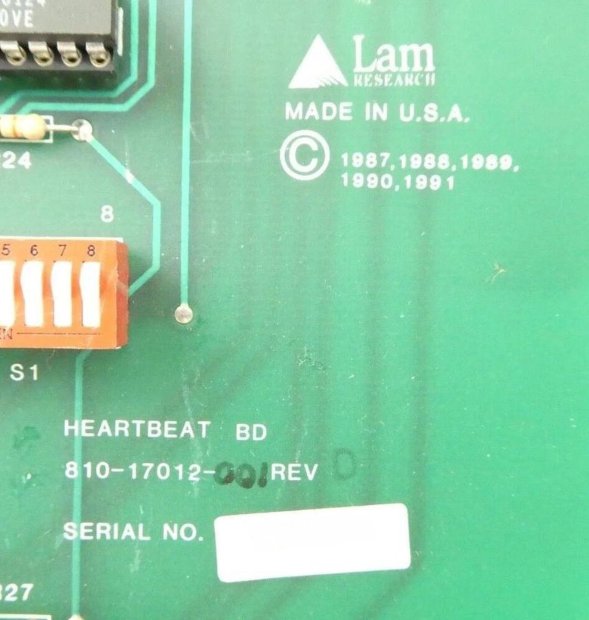Used Lam Research 810-17012-001 Heartbeat BD PCB Rev. D Rainbow 4420 Working Surplus