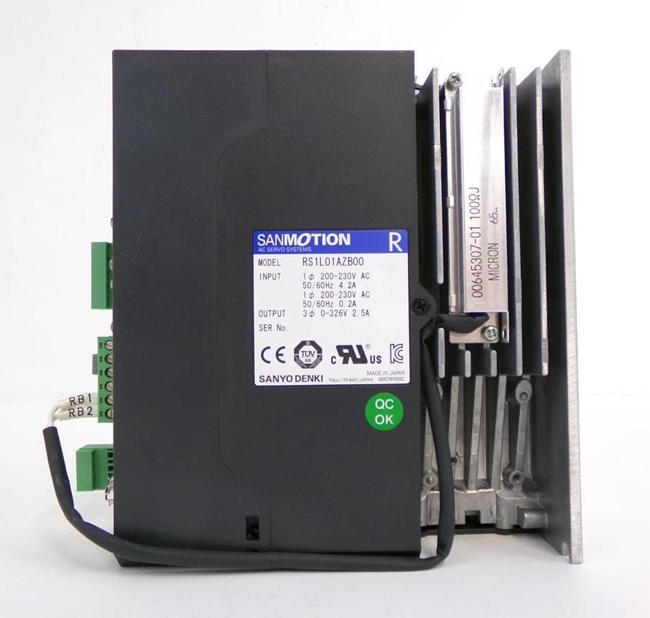 Used Sanyo Denki RS1L01AZB00 Servo Drive SANMOTION R Working