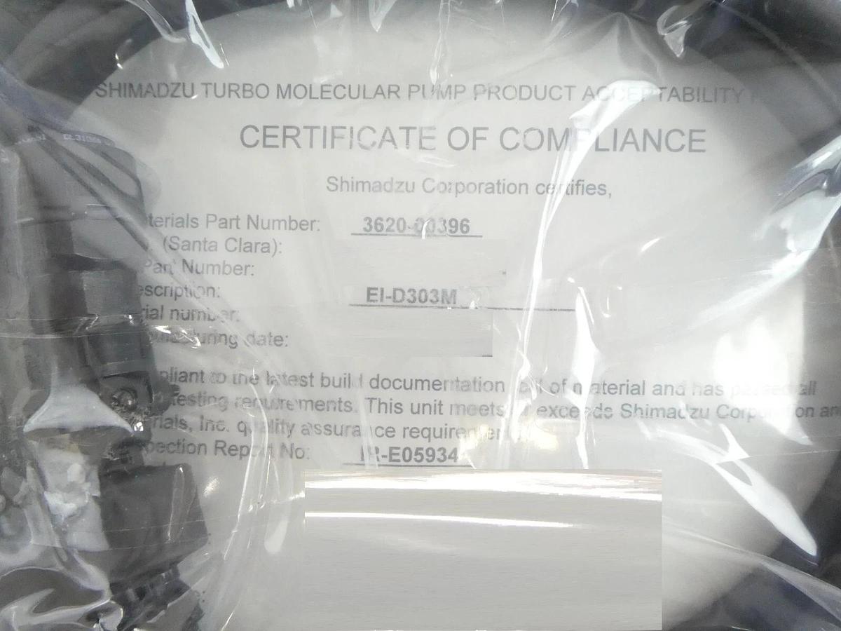 Refurbished Shimadzu EI-D303M Turbomolecular Pump Controller Turbo Kit OEM Refurbished
