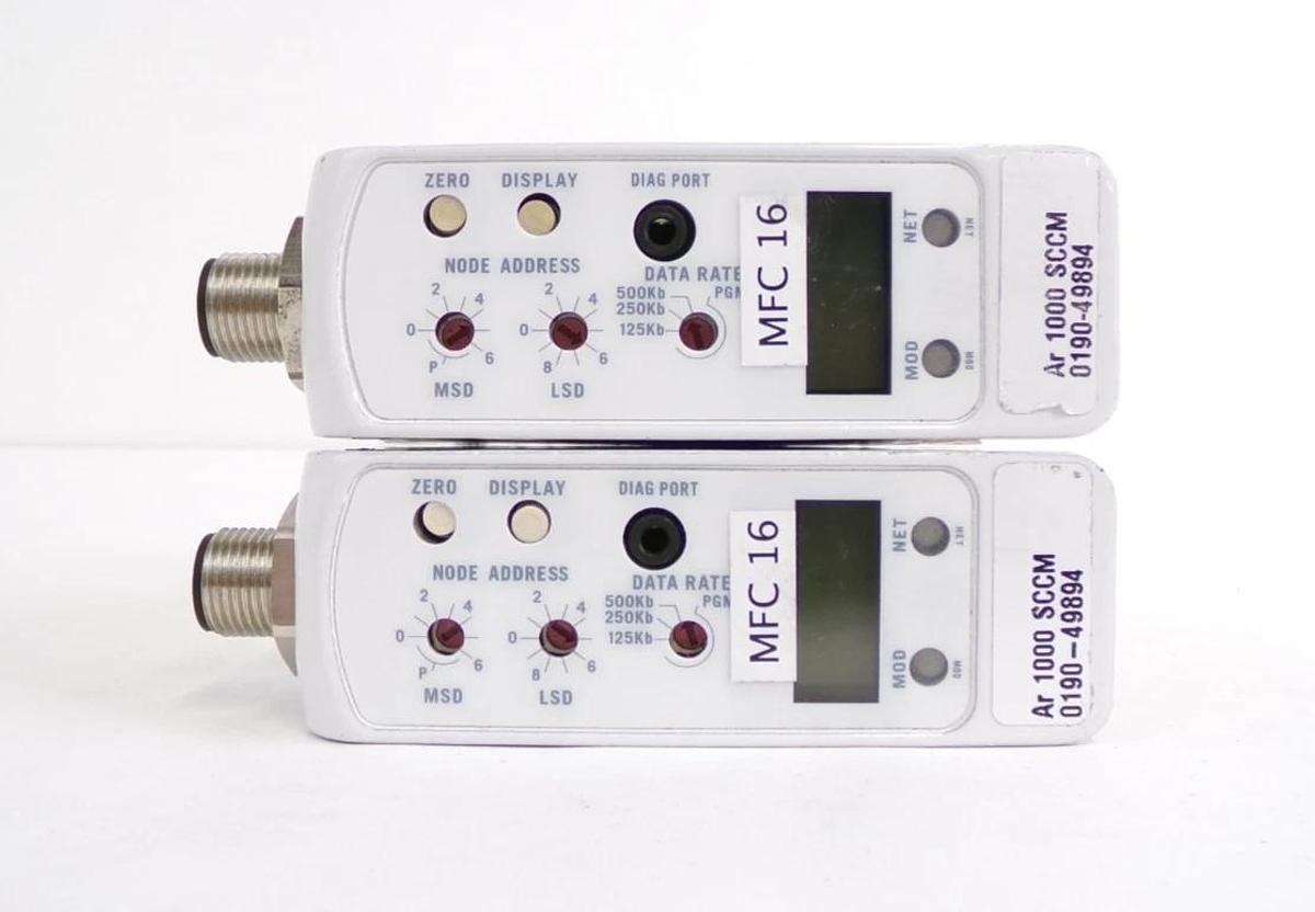 Used Brooks Instrument GF125C-108442 Mass Flow Controller MFC Lot of 4 Surplus