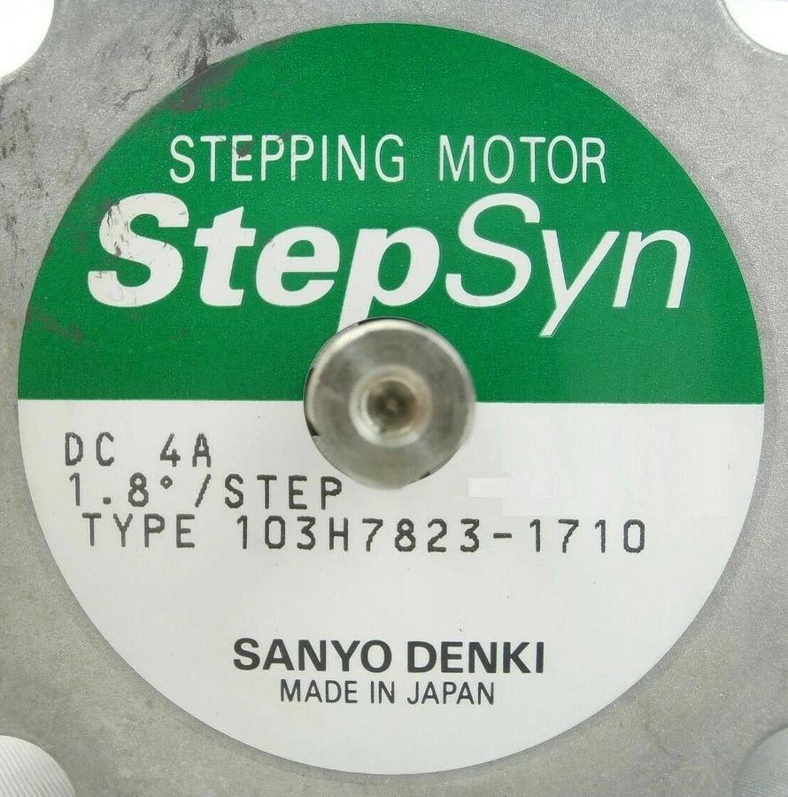 Used Sanyo Denki 103H7823-1710 Stepping Motor StepSyn D6CL-8.0F JEOL JWS-2000 Working