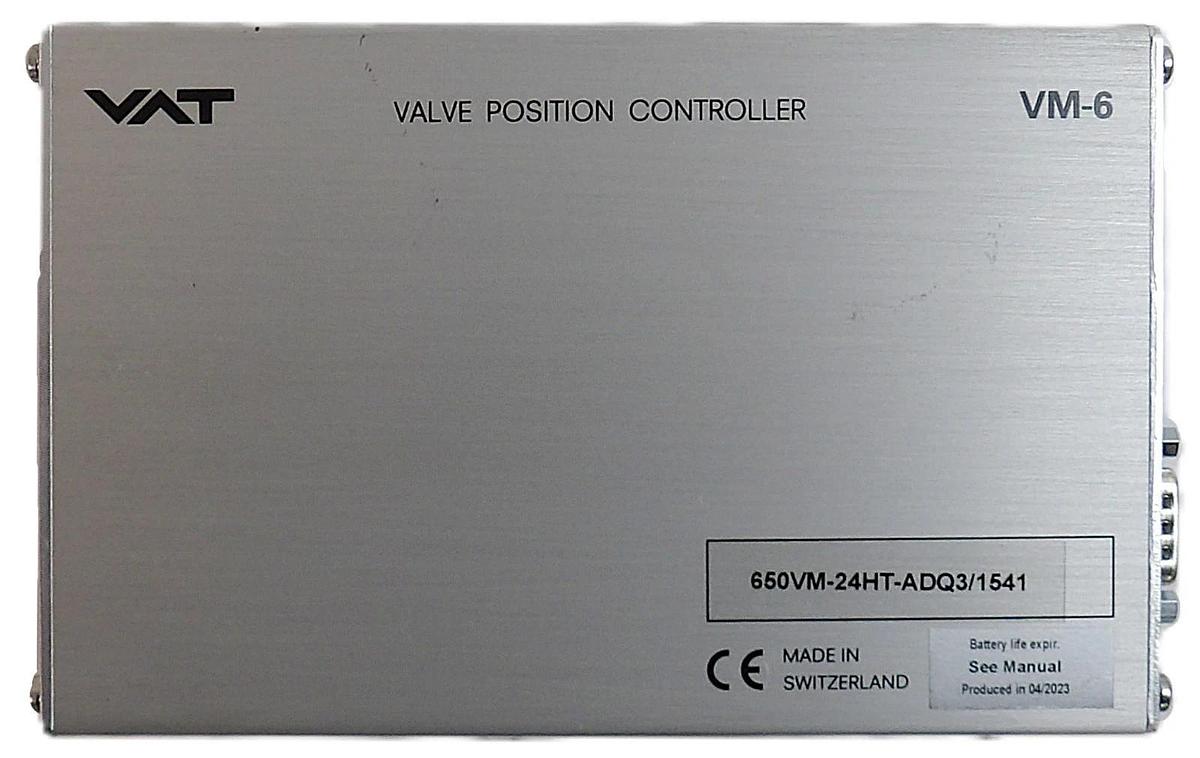 Used VAT 650VM-24HT-ADQ3 Vacuum Valve Position Controller VM-6 Working Surplus