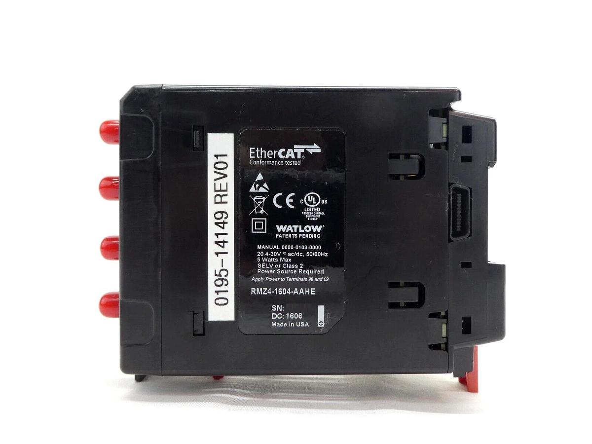Used Watlow RMZ4-1604-AAHE PLC EtherCAT Temperature Controller 0195-14149 Working