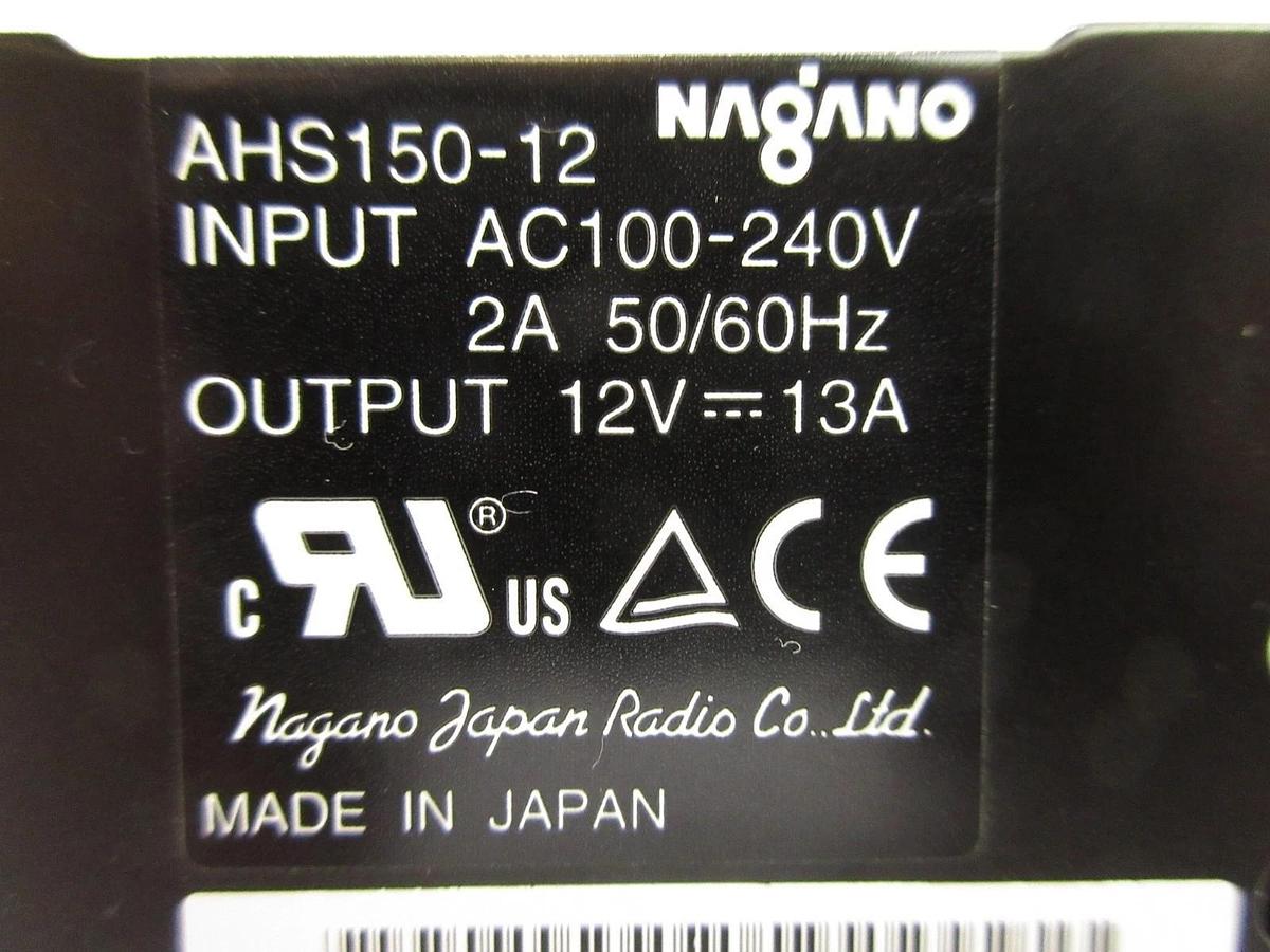 Used Nagano Japan Radio AHS150-12C Power Supply AHS-150-12 Nikon NSR System Working
