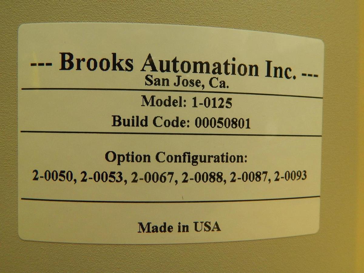 Used Brooks Automation 1-0125 Wafer Handling Robot KLA-Tencor eS20XP Working Surplus