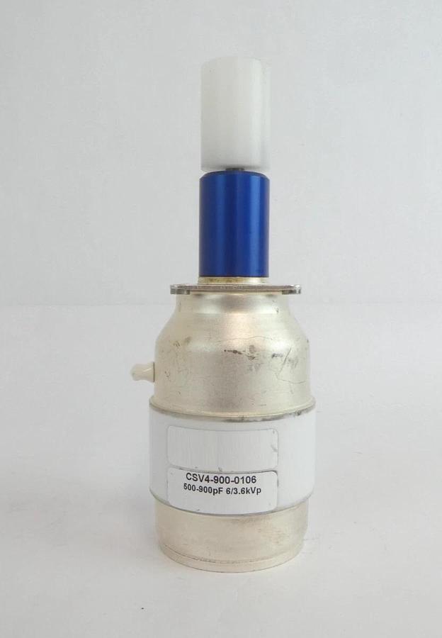Used Jennings CSV4-900-0108 CSV4-900-0106 Vacuum Capacitor Lot of 2 Working Surplus