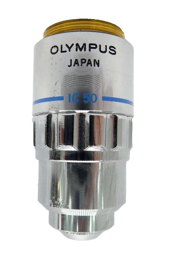 Used Olympus Microscopy MSPlan 50 Microscope Objective 0.80 ∞/0 f=180 IC 50 Working