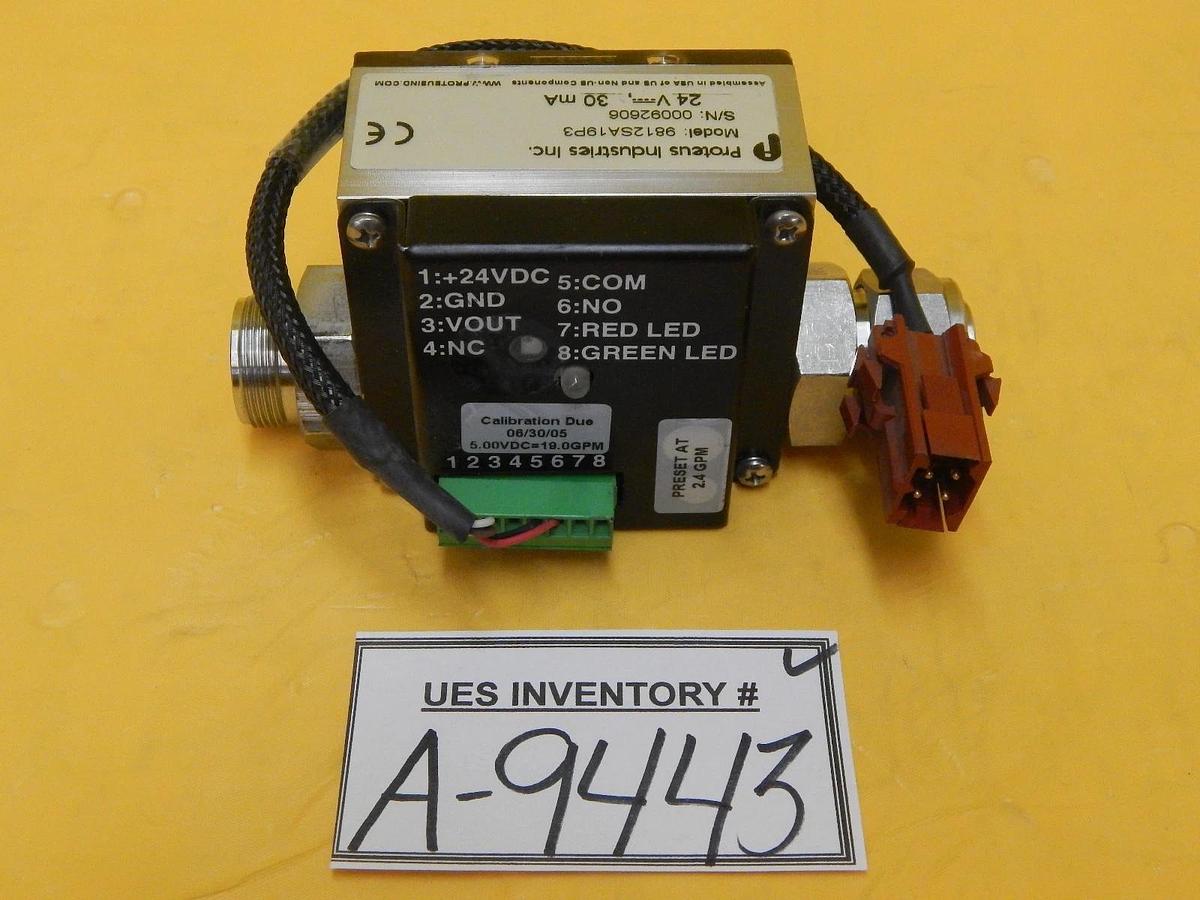 Used Proteus Industries 9812SA19P3 Flow Meter AMAT 0190-09338 Used Working