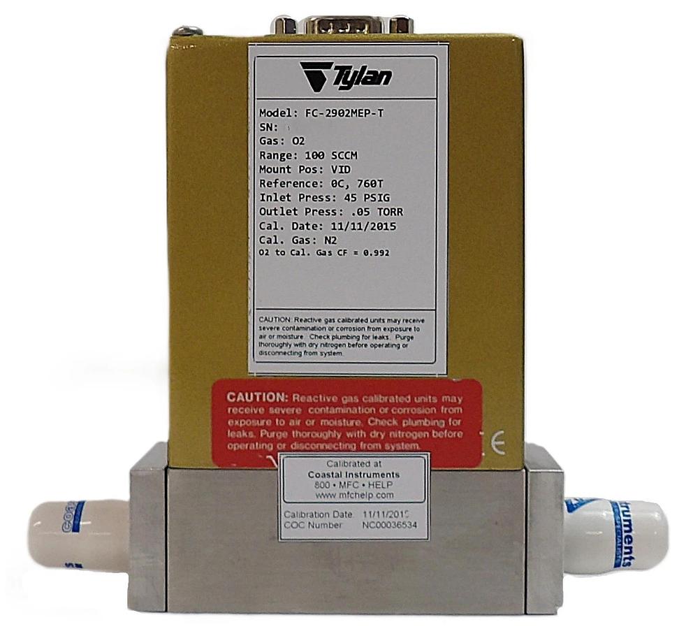 Refurbished Tylan FC-2902MEP-T Mass Flow Controller MFC 2900 Series 100 SCCM O2 Refurbished