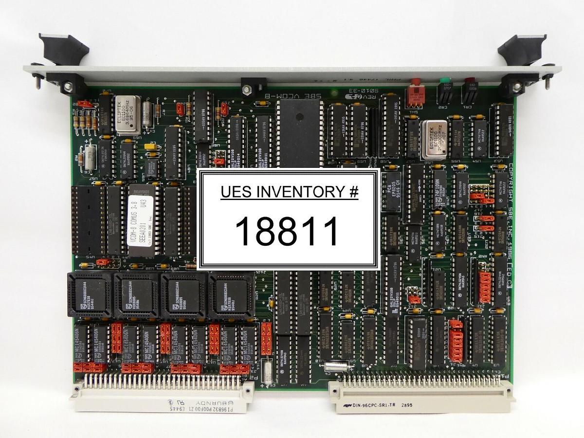 Used SBE 9010-33 Processor VME PCB Card VCOM-8 ESI 9250 Laser Processing System Spare