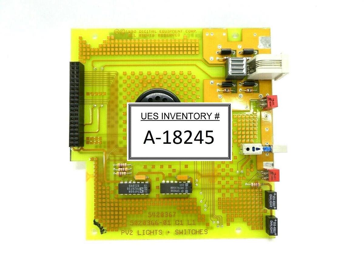 Used Digital 5020366-01 C1 PV2 Lights + Switches Board PCB DEC 5420367 Working Spare