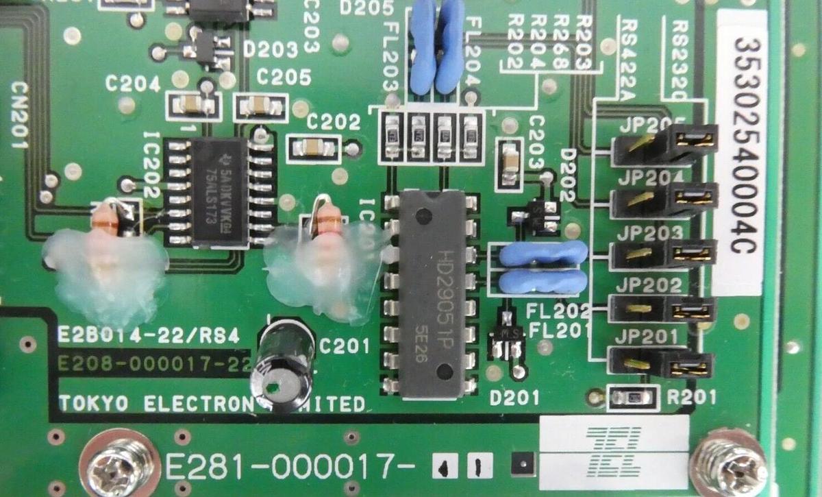 Used TEL Tokyo Electron E281-000016-41 ECC2 Controller EC Module PCB E281-000017