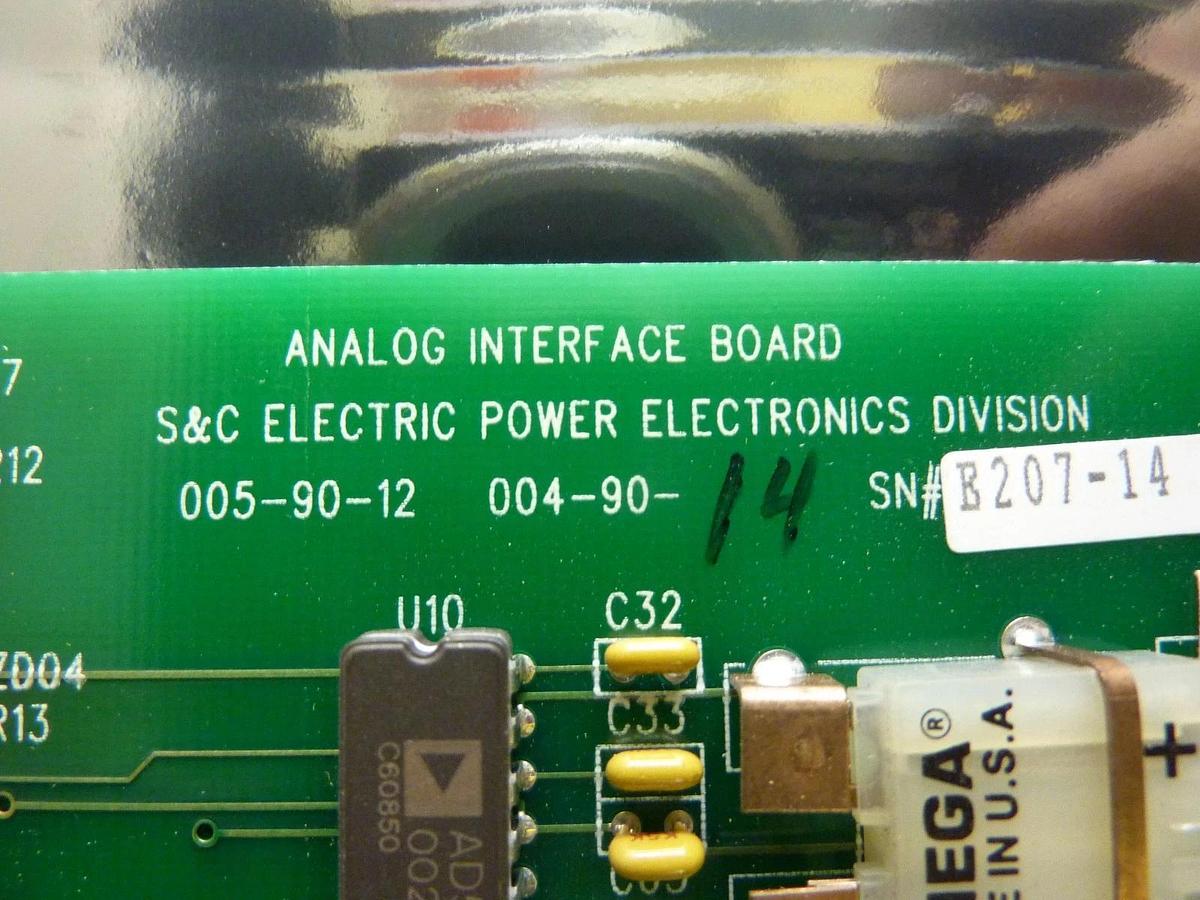 Used S&C Electric 005-90-12 Analog Interface Board PCB 004-90-14 Used Working