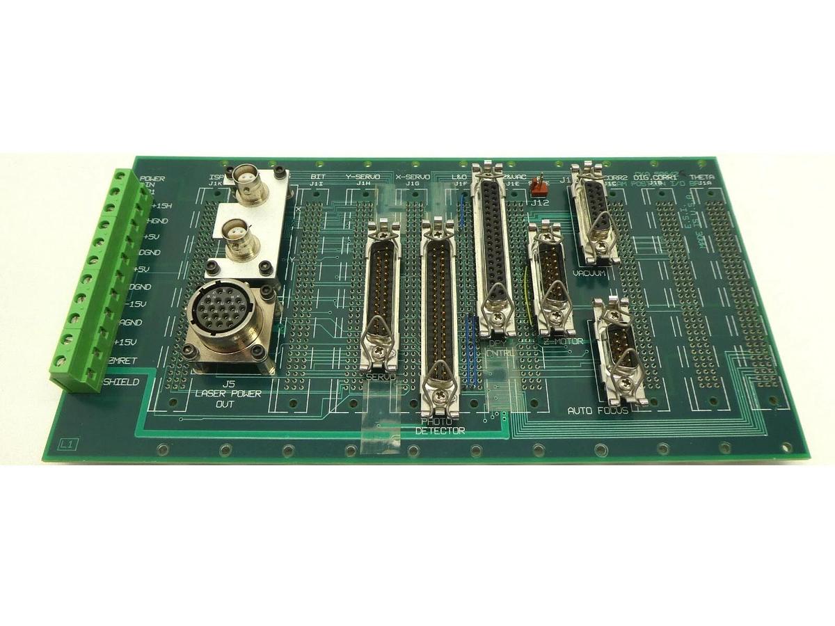 Used ESI Electro Scientific Industries CKA 58642 Beam Postion I/O Backplane PCB Spare