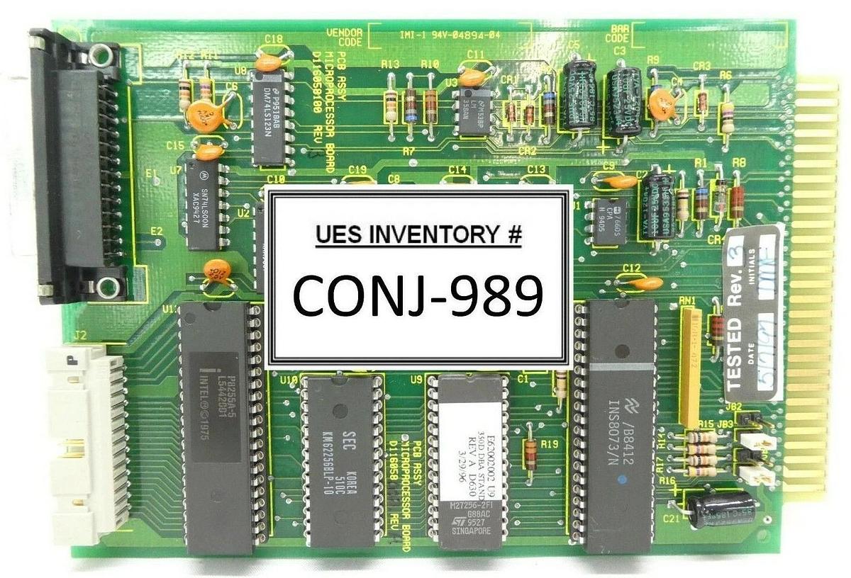 Used Varian Semiconductor D116058002 Microprocessor PCB Card D116058100 350D Spare