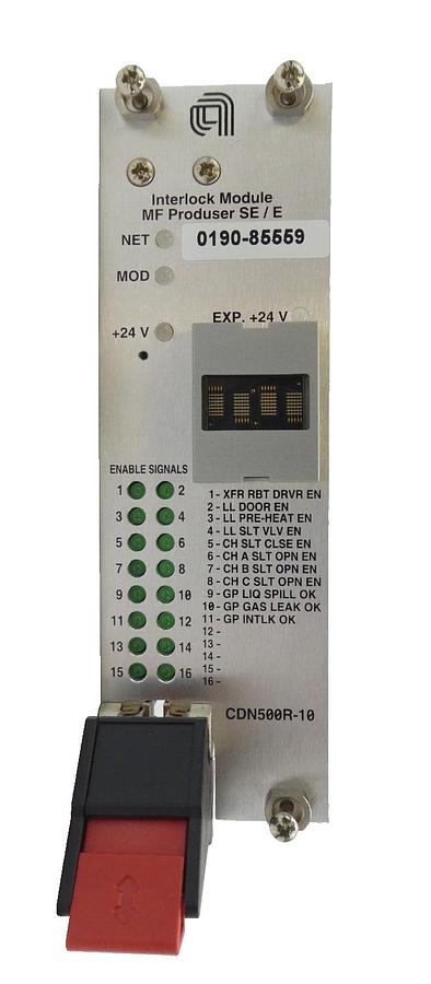 Used MKS Instruments AS02500-10-1 Interlock Module PCB CDN497 AMAT 0190-85559 Working