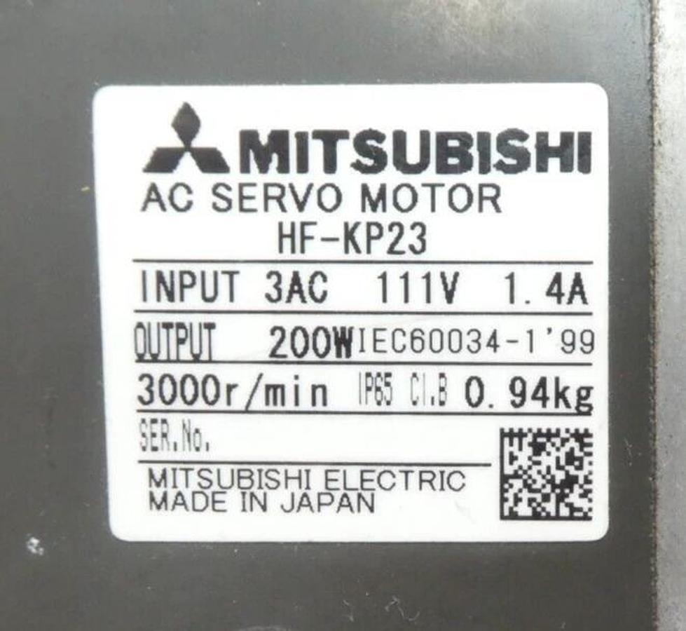 Used Mitsubishi Electric HF-KP Servo Motor HF-KP13 HF-KP053B HF-KP23 Lot of 7 Working